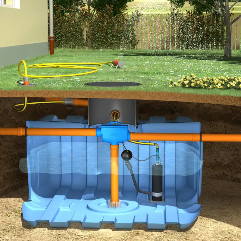 Beperkte Voorraad Regenwater hergebruiksysteem tuin - 5000 liter