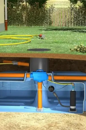 Aanbieding Regenwater hergebruiksysteem tuin - 3000 liter