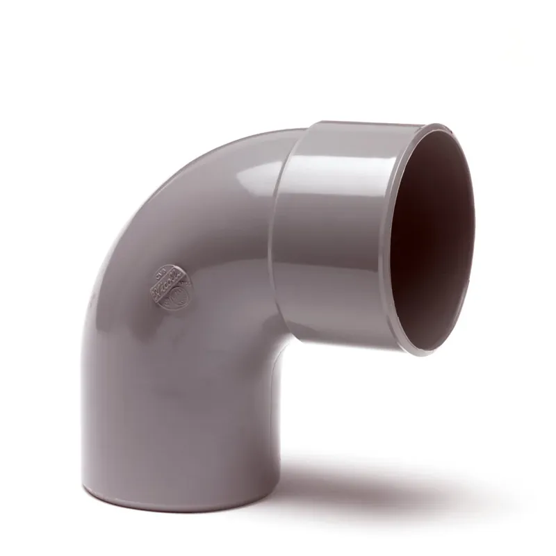 PVC bocht 88 graden 110 mm (mof/spie- lijm) Op = Op