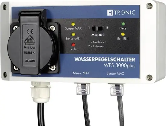 H-tronic WPS 3000 plus niveauregelaar Gratis Retour