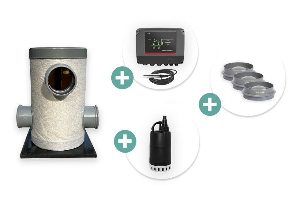 Nieuw IrriTech Pompput kruipruimte met niveausensor ø 315 x 600