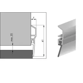 Direct Verzonden Dorpelstrip PDS BRUIN 100CM