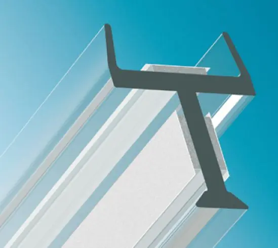 Favoriet Glasverbindingsprofiel tussenwand - 3 meter