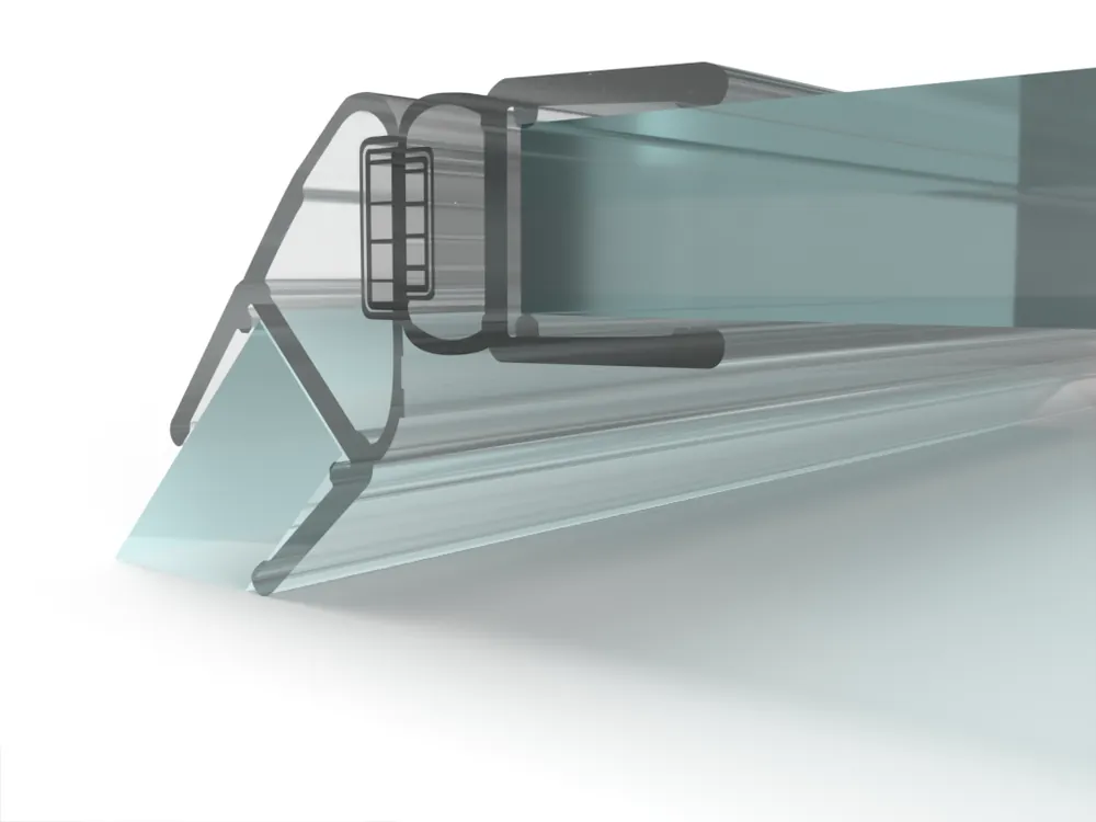 Douchedeurafdichting met een hoek van 135° - 2200mm - tbv 8 mm glas - met magneetprofiel Goedkoop