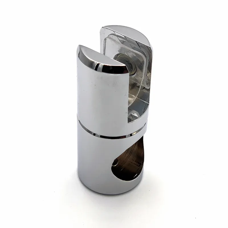 Premium Eindstuk/glasbevestiging stabilisatiestang rond 8 - 10mm - Chroom