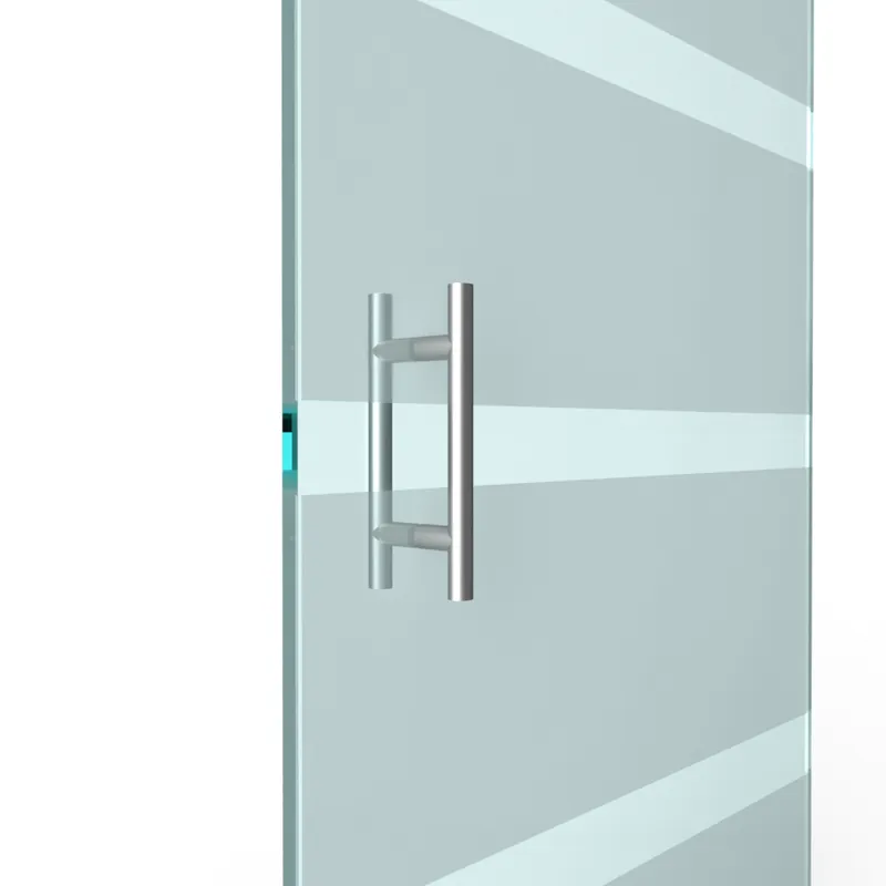 Koop Online T-greep voor glazen deur ø 25mm - L 300x200mm - RVS