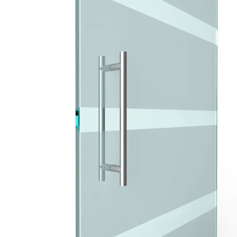 T-greep voor glazen deur ø 25mm - L 500x400mm - RVS Weekendaanbieding