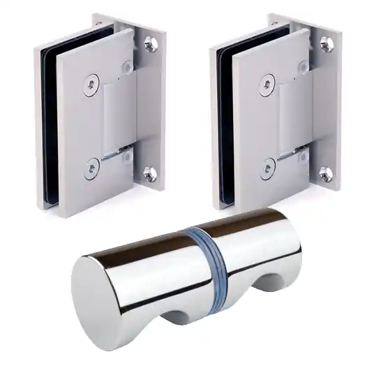 Douchedeur beslagset Porto Select 90º (instelbaar) tweezijdig met knop Dagaanbieding