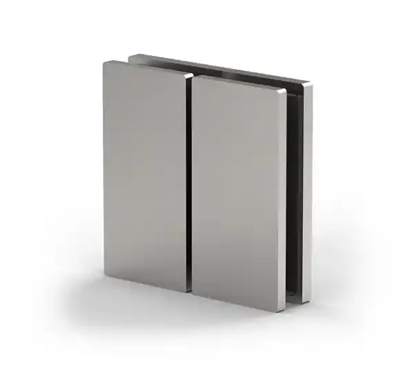 Laatste Kans Lengteverbinder Porto Select 180° glas/glas-wand - RVS