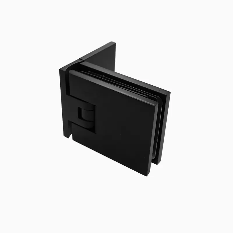 Nieuw Milano Original glas/wand 90° éénzijdige wandmontage - Zwart