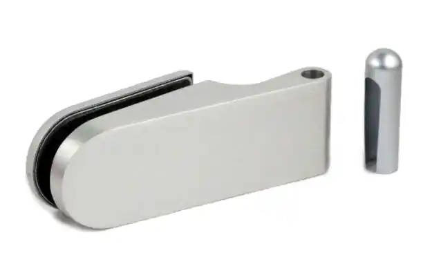 Lage Kosten 13260-PS glas/wand 90° enkelwerkend scharnier - Aluminium geanodiseerd