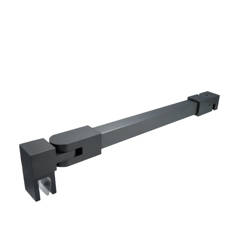Stabilisatiestang set vierkant glas/wand 1000 mm - Gun metal Meest Verkocht