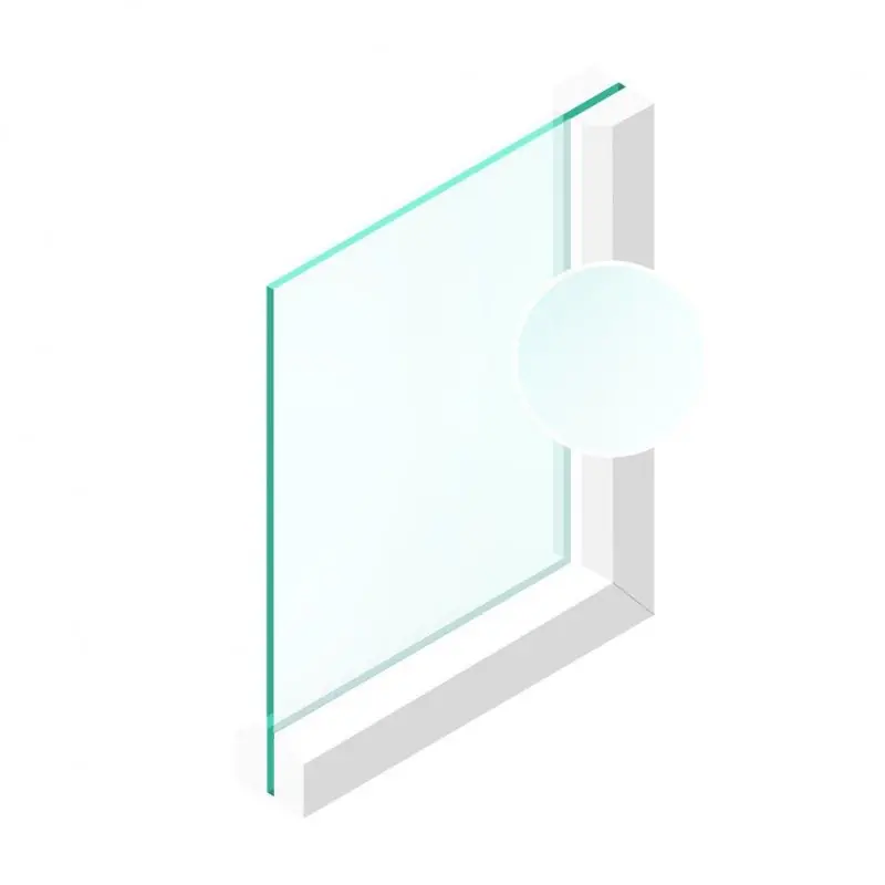 Beperkte Voorraad Spoedglas Enkel glas 4 mm Etsglas/Satijnglas