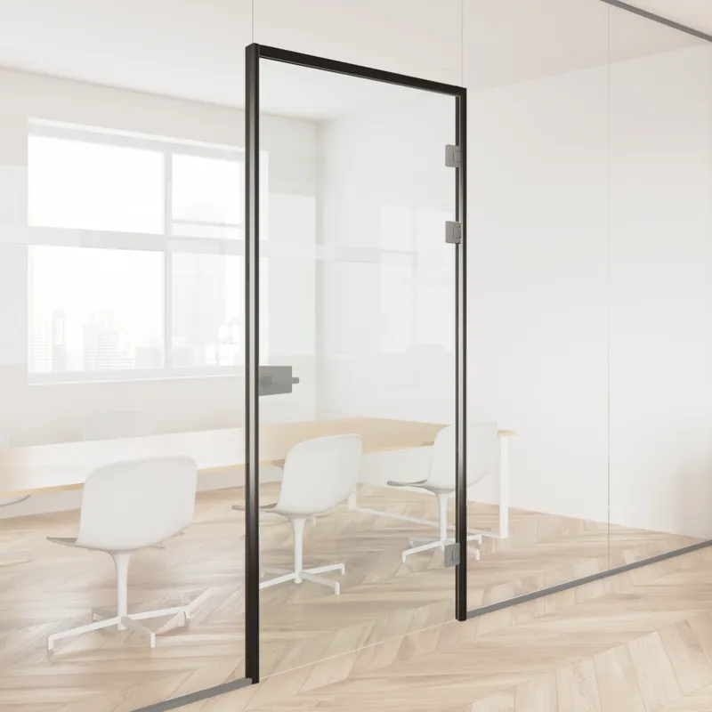 Tijdelijk Beschikbaar Deurkozijn XL voor glas 2,4m² Zwart