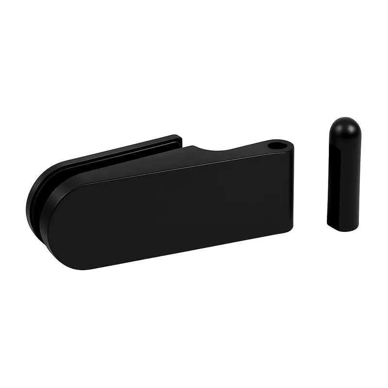 Flitsaanbieding glas/wand 90° enkelwerkend scharnier - Aluminium geanodiseerd