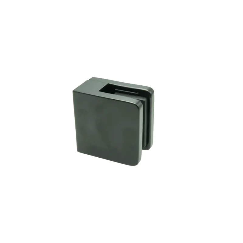 Beperkt Aanbod Balustrade glasklem vierkant - Zwart - 45 x 45 mm (12 mm gelaagd glas)