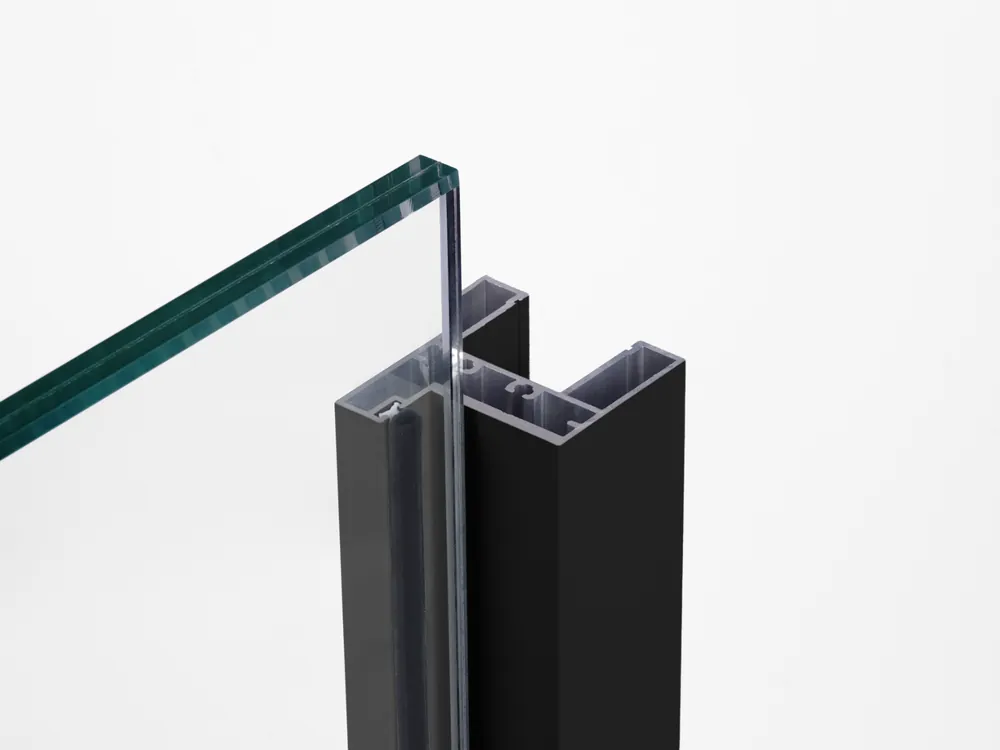 Meest Verkocht Glazen deur met deurkozijn XL 2,4m² - Zwart