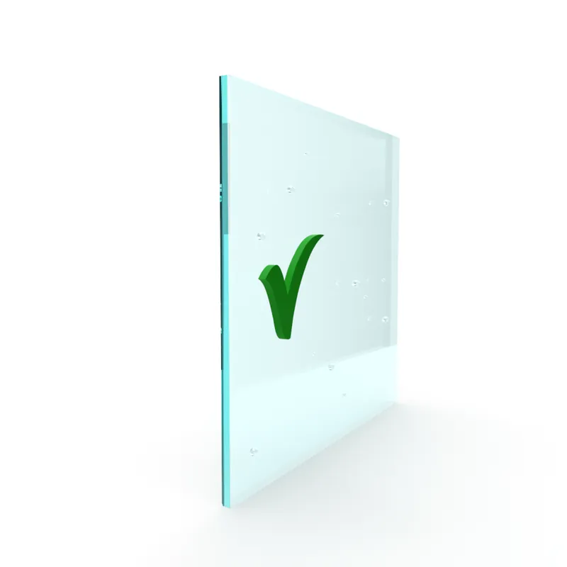 Beste Prijs Blank gehard veiligheidsglas met anti-kalk coating incl. sparingen - 8 mm