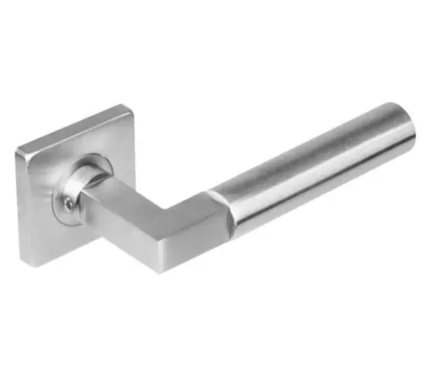 Lage Prijs Intersteel deurklink Bau-Stil op rozet vierkant rvs