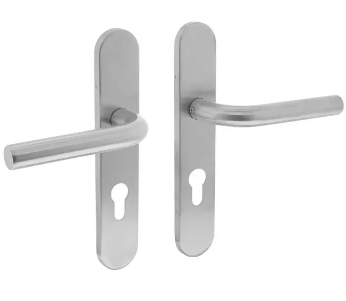 Intersteel deurklink Recht op verdekt schild ovaal PC72 rvs Must-Have