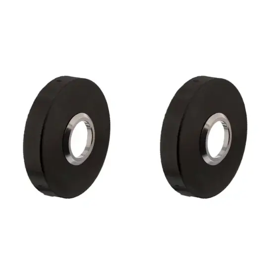 Intersteel rozetten verdekt ø53x10mm structuur zwart Op = Op