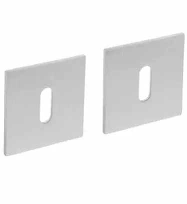 Intersteel sleutelplaatjes vierkant plat met magneet rvs Gecertificeerd