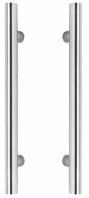 Intersteel set deurgrepen T-vorm 1200x80x30 HoH 1000 mm rvs Express Levering