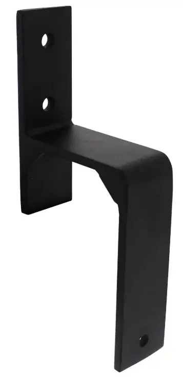 Beperkte Voorraad Intersteel set van 5 wandsteunen tbv parallel geplaatste schuifdeuren mat zwart