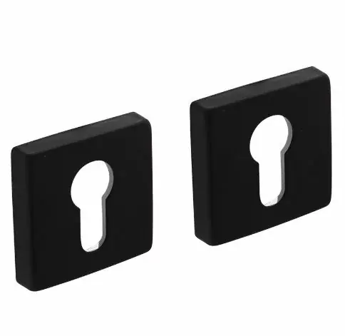 Intersteel profielcilinderplaatjes 50x50x10 mm + 7mm nokken zwart Bestel Nu