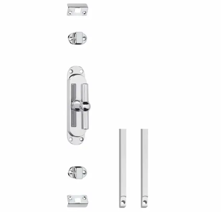 Intersteel set kruk-espagnolet T-kruk inclusief stangenset 2x 1250mm verchroomd Snelle Levering