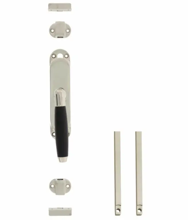 Gecertificeerd Intersteel set kruk-espagnolet rechts Ton 400 inclusief stangenset 2x 1250mm nikkel/ebbenhout