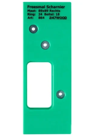 247WOOD Freesmal sluitplaat 89×89 rechts Uitverkoop