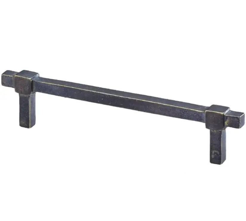 Meubelgreep Jolie Cross 128 mm antiek brons Snelle Levering