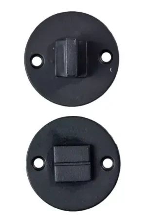 Toiletgarnituur Jolie rond 52 mm zwart Flitsaanbieding