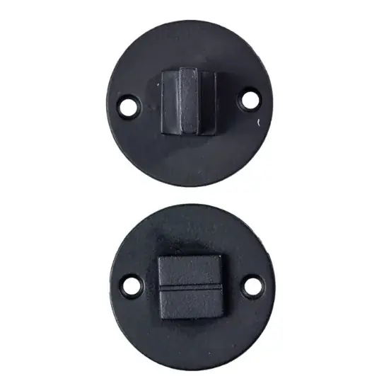 Toiletgarnituur Jolie rond 52 mm zwart Flitsaanbieding