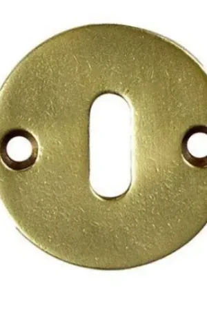 Speciale Aanbieding Sleutelplaatje Jolie rond 52 mm antiek goud