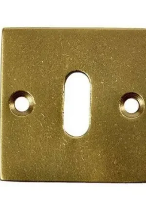 Superprijs Sleutelplaatje Jolie vierkant 52 mm antiek goud