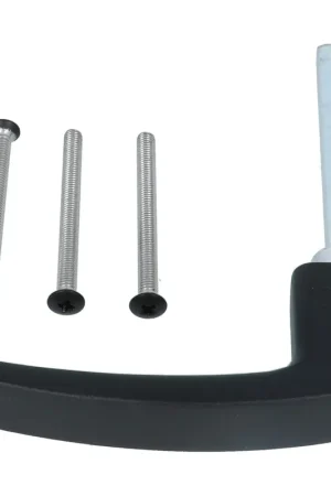 Betaalbaar Nemef montageset voor veiligheidsbeslag 3400 kruk-kruk voor deurdikte 58-62 mm zwart