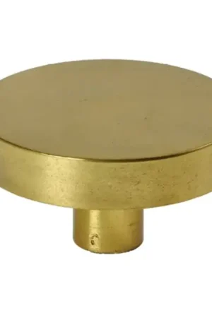 Voordeurknop Jolie Lune rond 120 mm antiek goud Flitsaanbieding