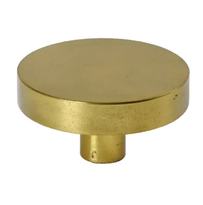 Voordeurknop Jolie Lune rond 120 mm antiek goud Flitsaanbieding