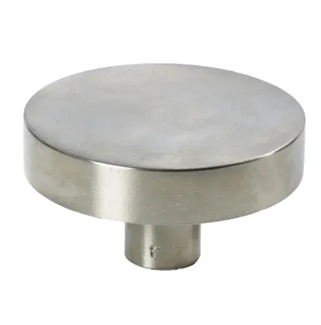 Express Levering Voordeurknop Jolie Lune rond 120 mm oud zilver