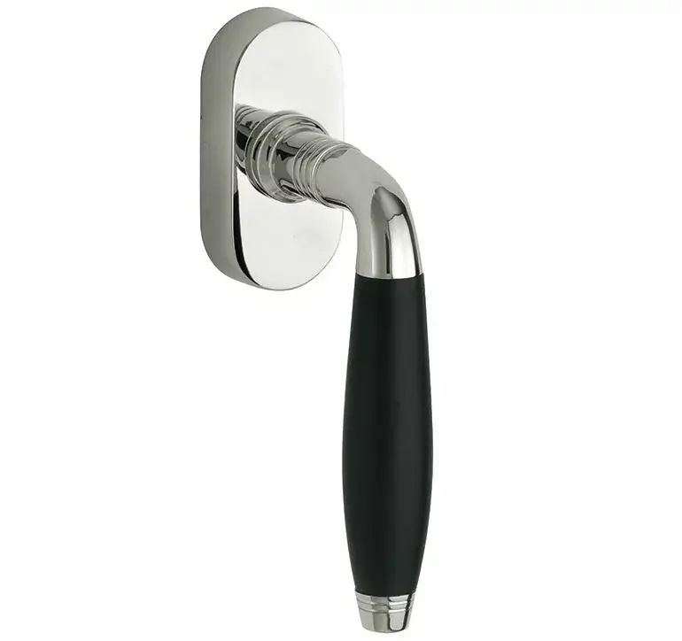 Snelle Levering Draaikiepgarnituur Bonton ebben/Elegant glans nikkel