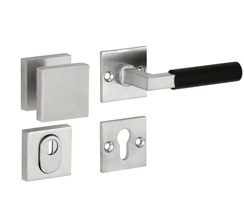 Meest Verkocht SKG3 knop/kruk op rozet Bauhaus ebben rechts + kerntrekbeveiliging mat nikkel/mat nikkel PVD