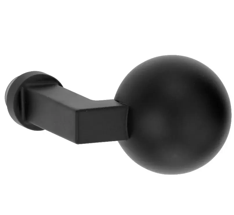 Knop Bauhaus kogel tbv SKG schild mat zwart Uitverkoop