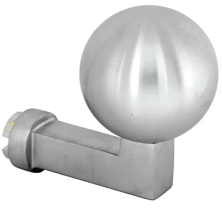 Knop Bauhaus kogel tbv SKG schild mat chroom Direct Beschikbaar