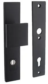 Intersteel SKG3 Veiligheidsbeslag PC92 rechthoekig greep/kruk rvs/mat zwart Bestseller