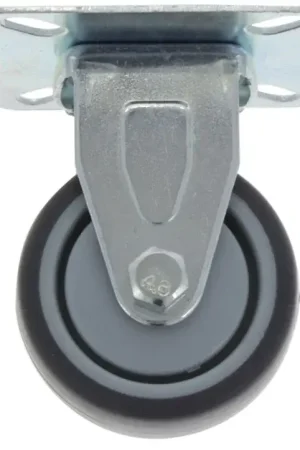Bokwiel met bevestigingsplaat 100 mm Uitverkoop