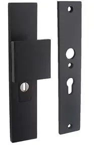 Intersteel SKG3 Veiligheidsbeslag PC55 rechthoekig greep/kruk rvs/mat zwart Beperkte Voorraad