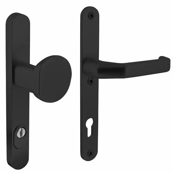 Intersteel Veiligheid Smalschilden PC92 geveerd greep/kruk met kerntrek beveiliging SKG3 aluminium zwart Beperkt Aanbod