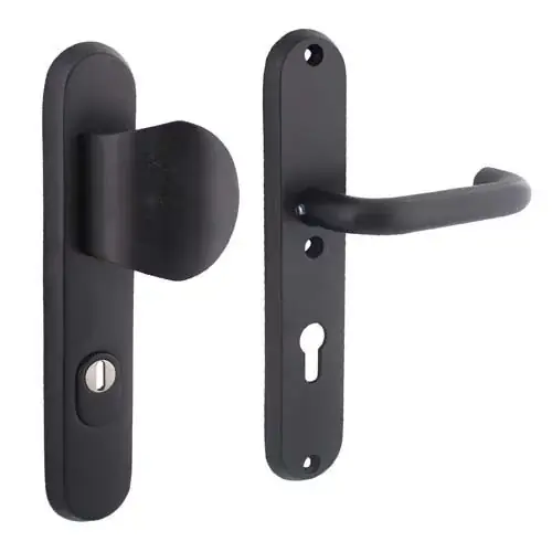 Intersteel SKG3 Veiligheidsbeslag PC72 greep/kruk rvs/mat zwart Lage Prijs